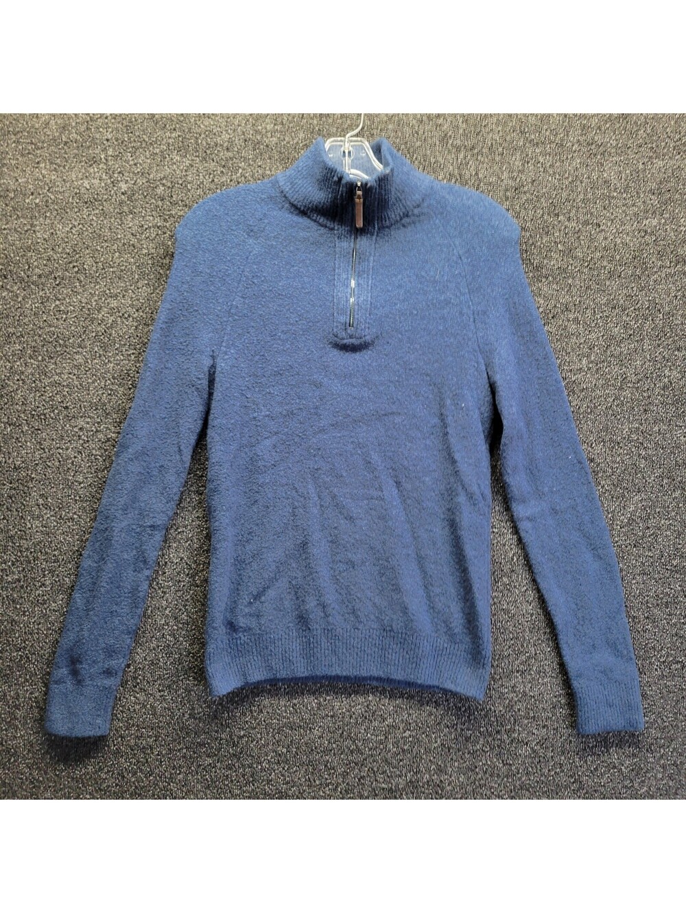 Banana Republic Pre Owned Women's Sweater Sz XS Blue 1/4 Zip
